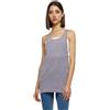 Urban Classics Ladies Loose Burnout Tanktop, Canottiera Donna, Blu (Denim Blue), XS