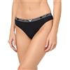 Emporio Armani Eco-Viscose Dreamy Brazilian Brief, Slip Donna, Nero (Black), XL
