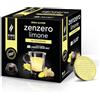 King Cup - 1 Confezione da 10 Capsule di Zenzero e Limone da Zuccherare, 10 Capsule Compatibili con Sistema Lavazza a Modo Mio di Bevanda al Gusto di Limone e Zenzero, Senza Glutine, Senza Lattosio