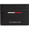 Tommy Hilfiger Uomo Porta Carte Central Finitura Zigrinata, Nero (Black), Taglia Unica