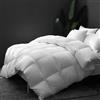 DWR Piumino Letto Singolo Piuma D'Oca 135x200 cm Piumino invernale caldo in 300gr/m², Super Morbido e Traspirante Cotone Biologico, Approvato Oeko-Tex e RDS,(Piumino invernale,Bianco)