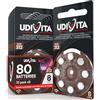 Udivita 80 Batterie Per Apparecchi Acustici Auricolari Udivita Misura 312 PR41 (Marroni) - 10 Blister da 8 Pile