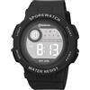 OFFCUP Orologio Digitale per Bambini, Orologio da Polso per Ragazzi e Ragazze, Orologio Sportivo a Cartoni Impermeabile, Orologio Bambina con Visualizzazione Sveglia Data Cronometro LED -Nero