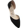 Rollasole D'Orsay Flats - La Femme, scarpe basse pieghevoli da donna, eleganti ballerine pieghevoli per borsa, uso quotidiano, serate, feste, matrimoni, viaggi estivi o regali da donna, Nero , 40/41