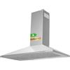 CIARRA Cappa Aspirante da Parete 90cm - 370m³/h, Classe A, Cappa Inclinata con Ricircolo e Scarico Esterno, Luci LED Regolabili, Aspiratore da Cucina - CAS9201A