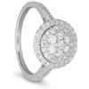 ALFIERI & ST. JOHN Anello ginevra in oro bianco con diamanti mis 14