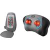 HoMedics Sedile Massaggiante Shiatsu, Massaggiatore Schiena, Spalle e Zona Lombare & Cuscino Massaggiante Shiatsu, Massaggiatore Cervicale Elettrico Multiuso