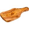 Cleminson Tagliere in legno di ulivo con manico intagliato (33 x 17 cm)