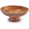 Indus Lifespace Insalatiera in legno di mango perfetta per insalata, insalatiera di verdure e ciotole decorative per salse, salse, gelato (30,48 cm x 30,48 cm x 12,06 cm)