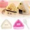HORREX 2 Pezzi Kit Sushi Onigiri Form Sushi Maker Sushi Mold Stampo per Onigiri Formina per Palline di Riso Sushi Stampo Pressa Triangolare per Sushi Onigiri per Ristorante,Campeggio,Famiglia