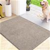 FCSDETAIL Zerbino cattura sporco per interni, 50 x 80 cm, lavabile in lavatrice, zerbino per cani, tappetino interno antiscivolo, per ingresso, scarpe e zampe fangose