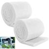 YAYODS 2 pezzi di ovatta filtrante per acquario, 200 x 12 x 3 cm, spessore spugna filtrante per acquario, materiale filtrante bianco, filtro per acquari, laghetti