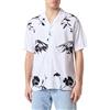 JACK & JONES Jprblapalma Resort Shirt S/S SN Camicia a Maniche Corte, Bianco Brillante, vestibilità Rilassata, S Uomo