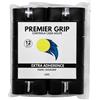 Premier Grip Grip Padel| Grip nero liscio | Overgrip Padel nero | pacchetti 6/12 unità | Grip Padel Racchetta | Massimo assorbimento del sudore | Nastro antiscivolo | Accessori Padel (12)
