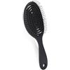 Poraceous Spazzola Capelli Districante, Spazzola Districante per Capelli Bagnati Mossi Ricci - Anti Rottura e Sciogli Nodi per Extension Donna - Design a Spirale Ergonomico -Nero