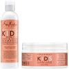 Shea Moisture Coconut & Hibiscus Kids Combo Pack - Includes Curling Butter Cream, 6 Oz & Curl & Shine 2-in-1 Shampoo & Conditioner, 8 Oz