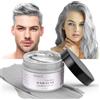 LOPHE Cera Colorata per Capelli, Cera di Colore di Capelli Colore Temporaneo Capelli Lavabile, Hair Colour Cera Opaca Naturale Hair Colour Wax per Halloween, Cosplay, 100g(Grigio)