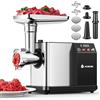 AAOBOSI Tritacarne Elettrico [3000W MAX] Con Display LED, 3 Velocità, Tritacarne Con Sistema Anti-Ostruzione,Scatola Portaaccessori Interna, Può Fare Salsicce & Kibbe, Ideale Per Casa