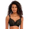 Freya Women's Starlight Underwire Side Support Bra Reggiseno a Mezza Coppa, Nero, 4E Donna