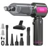 Linterngo Aspirabriciole Senza Fili Potente, 17000 PA Aspirapolvere Per Auto, Motore Brushless Potenziato, 3 Velocità Regolabili, Ricaricabile, Portatile e Leggero, Adatto per Auto, Casa e Ufficio