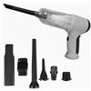 EMPOTEC Aspirabriciole Ricaricabile Potente 120W Aspirapolvere Portatile Compatto Forte Aspiratore e Soffiatore Aria Compressa Pompa per Gonfiare Senza Fili Auto Camper Casa PC Kit Accessori