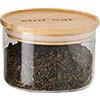 mastrad - Barattolo di stoccaggio - Collegato Stor'Eat - Vetro borosilicato resistente - Protegge dall'umidità - Coperchio ermetico - Colore bambù - Senza BPA - 400 ml