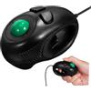 Housoutil Mouse Mini Trackball USB Ergonomico e Portatile Design Compatto per Laptop e Desktop Scorrimento con Nero Resistente