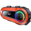 docooler Q082X BT5.0 Cuffie interfoniche per Moto Wireless con cancellazione del Rumore per 2 Ciclisti Che parlano contemporaneamente Entro 1000 M