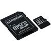 Kingston SDC10G2/32GB Scheda MicroSD da 32 GB, Classe 10, UHS-I, 45 MB/s, con Adattatore SD, Nero