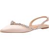 Jewel Badgley Mischka - Ballerine da Donna, Glitter Argentato, 40.5 EU