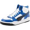 PUMA Rbd Tech Mid Shoes, Scarpe da Ginnastica Uomo, White Black Cobalt Glaze, 44.5 EU