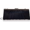 Jessica McClintock Blaire Satin Frame Evening Clutch, Borsa da Sera Donna, Blu Navy, Einheitsgröße