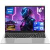 FUNYET Computer Portatile 16", PC Portatile Notebook 16GB RAM, 1TB SSD, Processore N100(Fino a 3,4 GHz), 6000 mAh, Win 11 Laptop, 1920x1200IPS, Tastiera Retroilluminata, WIFI 5, BT 5.0