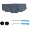 Coleya Universale Custodie Occhiali Auto, Porta Occhiali per Auto in Pelle Scamosciata, Supporti per Occhiali da Sole Magnetici, Universale Auto Accessori Scatola Occhiali da Auto (Blu)