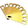 Alnicov 10 pezzi di spessori per manico di chitarra 4x 0,2 mm, 4x 0,5 mm e 2x 1 mm di spessore spessori in ottone per la riparazione del manico imbullonato di chitarra e basso, oro