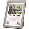 3-B Salo - Cornice portafoto in legno, 21 x 29,7 cm (A4), colore grigio, con vetro acrilico