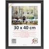 3-B Cornice portafoto SALO - grigio scuro - 30 x 40 cm - Cornice in legno, cornice per documenti con vetro acrilico