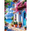 CEOVR COVER Diamond Painting Kit Paesaggio,30x40cm DIY Pittura Diamante Kits,Mosaico Diamanti Painting per Decorazioni Casa,Città di Mare