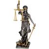 Veronese by Joh. Vogler GmbH statuetta della giustizia, la dea romana della giustizia, 21 cm, scultura oro/argento avvocato diritto legge