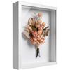 Intckwan Intcwkan Cornice Foto 3D da Riempire 20x29 cm, Cornice A4 con Plexiglas Premium per Foto, DIY Artistico, Medaglie & Fiori Secchi - Decorazione Murale o da Tavolo (Bianco)