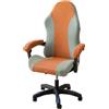 LIFEDX Coprisedia da Gaming Elasticizzata,Ergonomica Coprisedia per Sedia da Gioco,Fodera per Sedia da Ufficio con Braccioli/Schienale della Sedia per Sedia da Computer Gioco,Senza Sedie-Gray Orange