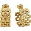 JOOP! Orecchini a cerchio in acciaio inossidabile da donna, 2 cm, oro, forniti in una confezione regalo per gioielli, 2038976, Rete