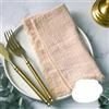 KEWPLW 12 pezzi 42 * 42 cm Tovaglioli di stoffa Asciugamano di garza di cotone Tovagliette da pranzo Tovagliolo per cena per feste Decorazione della tavola-Pesca