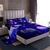 Loussiesd Jellyfish Set di lenzuola Ocean Biancheria da letto per bambini ragazzi e ragazze Lenzuolo con angoli viola blu con 1 lenzuolo piatto+1 lenzuolo con angoli + 1 federa per letto singolo