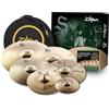 ZILDJIAN - SZEXP1 S Extended Cymbal Pack, Set Piatti Batteria con Hi Hat 14, Crash 16 e 18, Ride 20, Splash 10, Trash Crash 16, Borsa Imbottita Inclusa