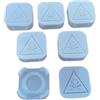 Fraos Porta Veleno per Gel Insetticida - Set da 6 Trappole Riutilizzabili in Stampa 3D con Chiusura Sicura, Incisione di Pericolo e Lavaggio Facile - Per Formiche, Scarafaggi e Blatte (Bianco)