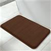 Yimobra Tappetino da bagno antiscivolo, 80 x 50 cm, Super assorbenza d'acqua, Spesso, Lavabile in lavatrice, Facile da asciugare, Tappeto da bagno - Marrone