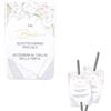 NYTGAH 100 Pezzi Etichette Scintille Luminose Matrimonio Gadget,Biglietti Stelline Scintillanti in Cartoncino,Stelle Filanti Scintille per Nozze Sposi Taglio Torta Wedding Bag Matrimonio(Stile 1)