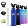 Grsta Borraccia Termica - 500ml - Borraccia, Senza BPA, Borracia con Cannuccia, Senza Perdite, Borracce Termiche, Doble Aislamiento, Bottiglia Termica per Scuole, Campeggio, Uffici, Caffè, Palestra