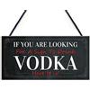RED OCEAN Divertente cartello di vodka per la casa bar novità bar Decor segno alcol regalo per amico